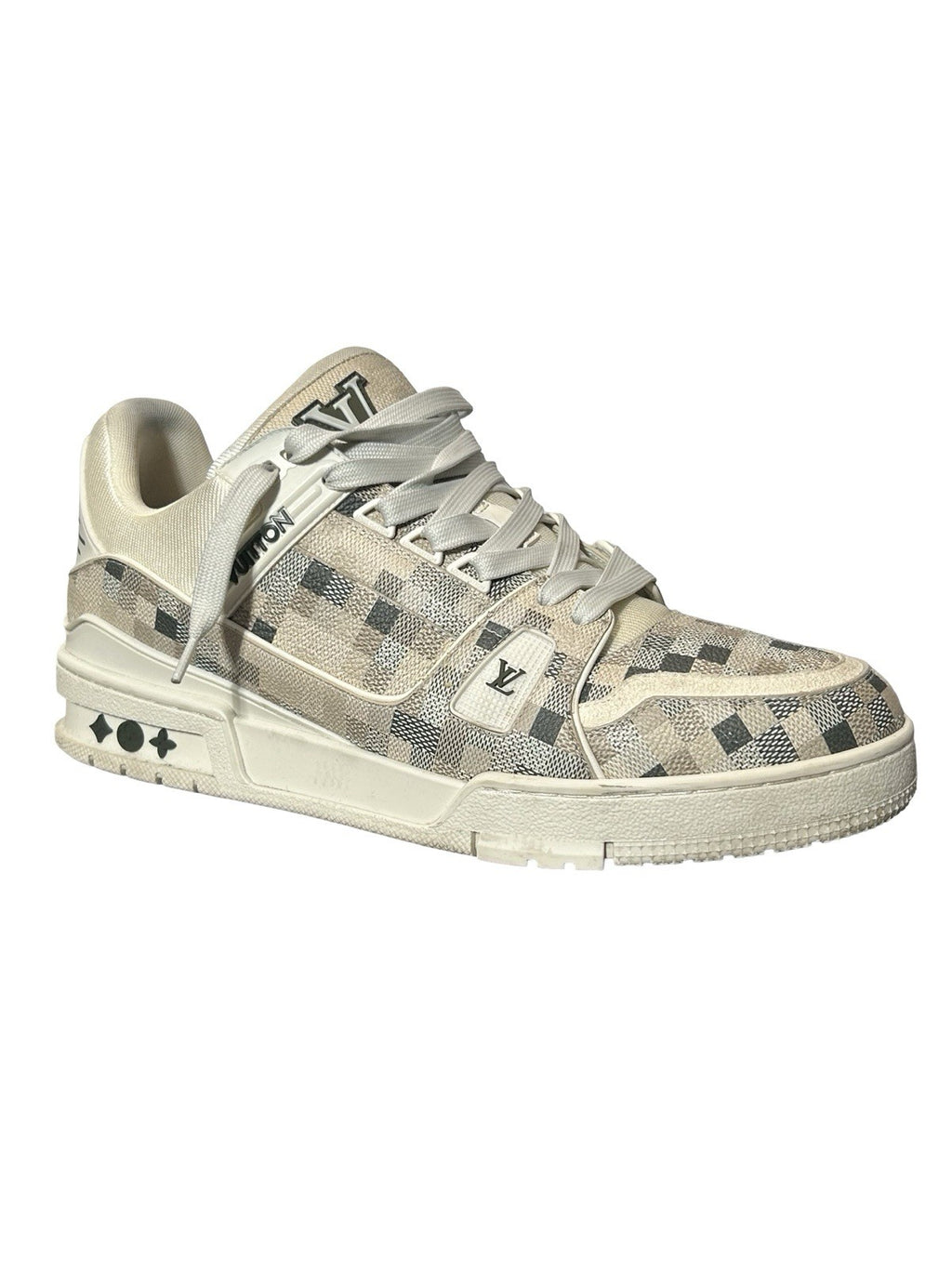 Louis Vuitton LV Trainer Beige camouflage-style Damoflage pattern Size 9 LV/10US
