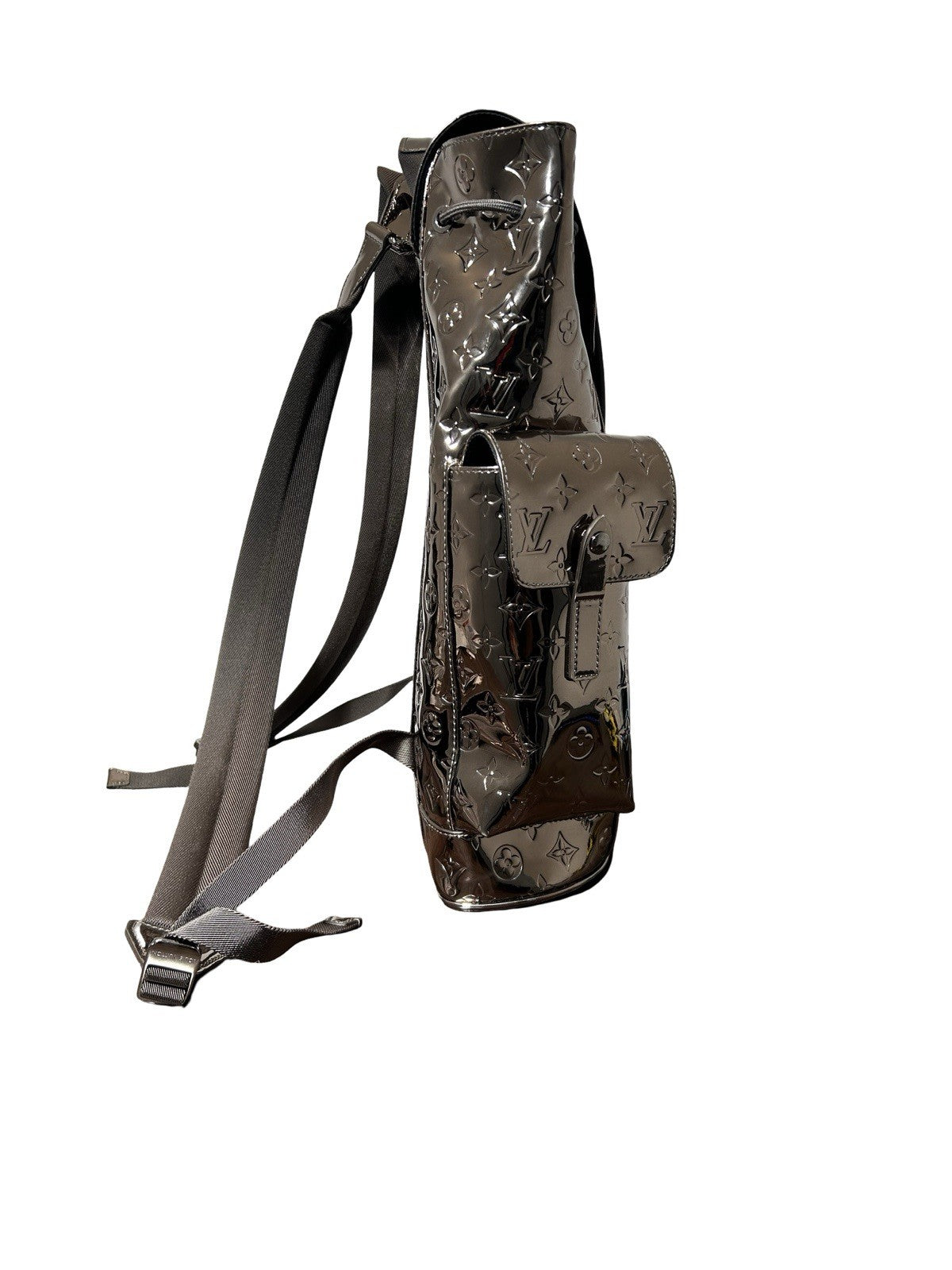 LOUIS VUITTON Monogram Mirror Christopher PM Backpack Chrome