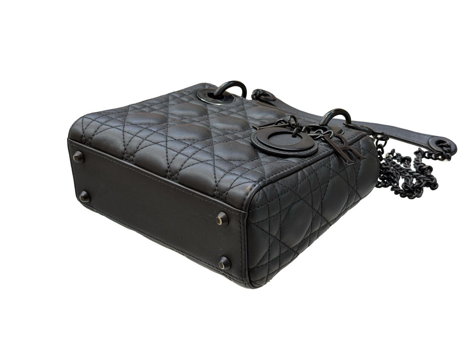 Christian Dior Ultra Matte Lady Dior Chain Mini Bag Cannage Quilt Calfskin