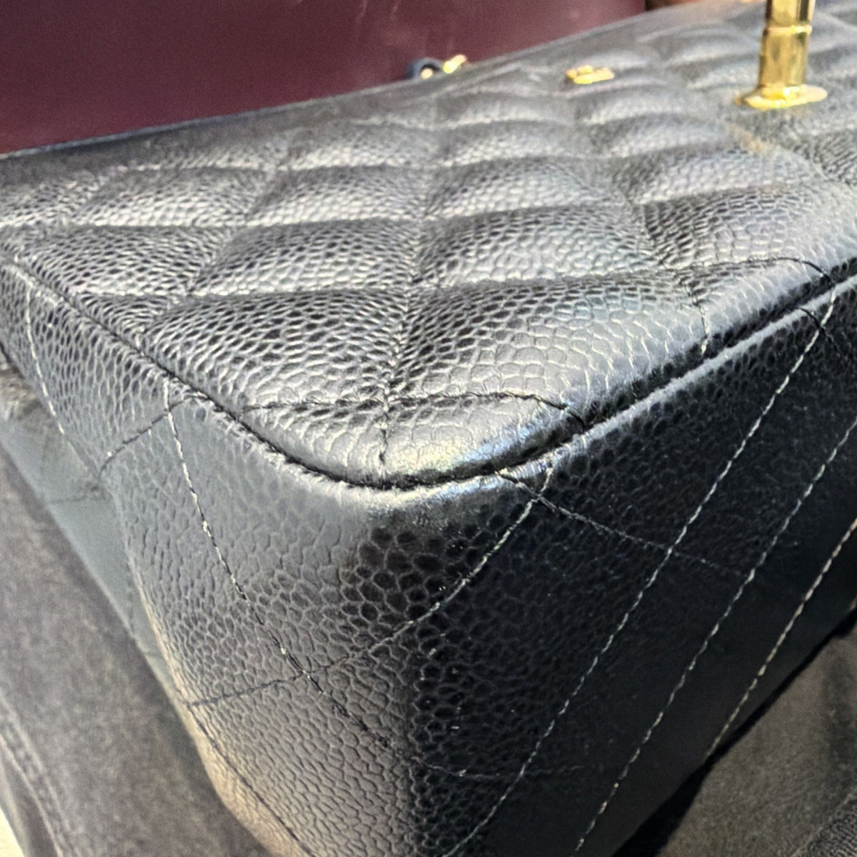 Chanel Black Classic Jumbo Shoulder Bag