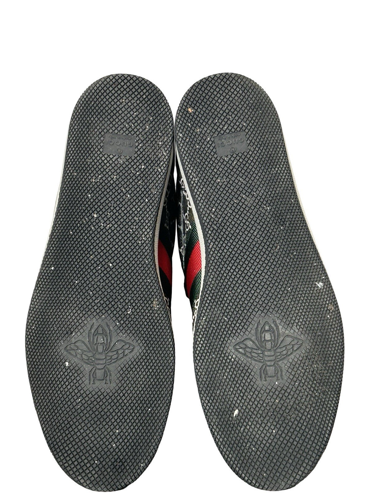 Gucci Gg Supreme Monogram  Miro Soft Calfskin Web Men’s Screener Size 12.5 US