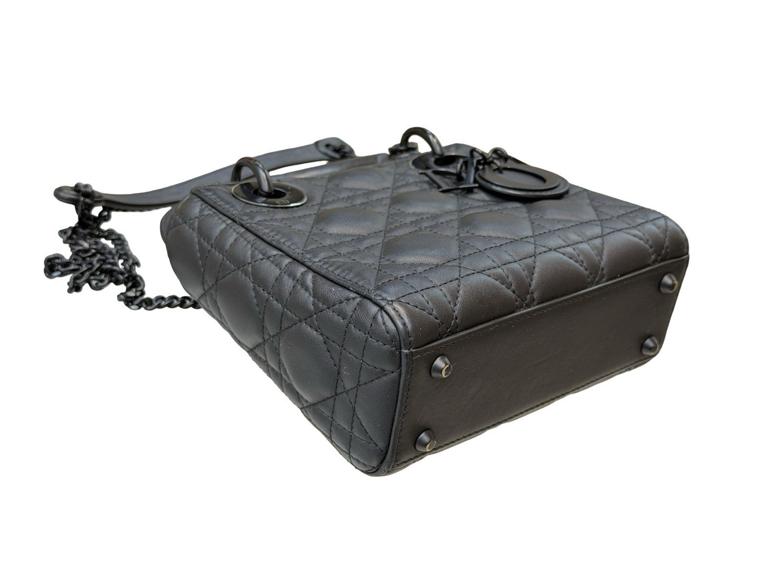 Christian Dior Ultra Matte Lady Dior Chain Mini Bag Cannage Quilt Calfskin