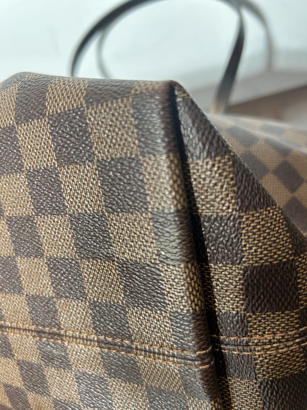 Louis Vuitton Lena MM Tote Bag In Damier Ebene Canvas