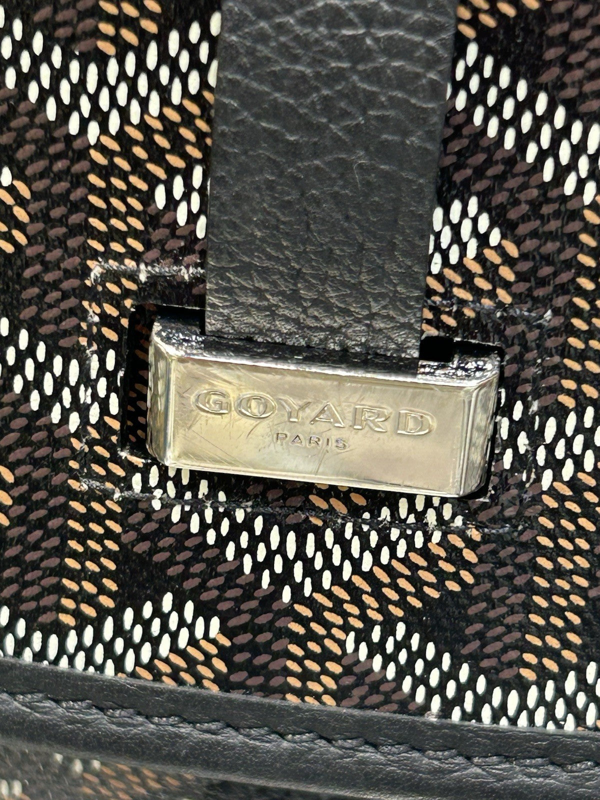 Goyard Goyardine Belvedere PM  Black Crossbody  Bag 