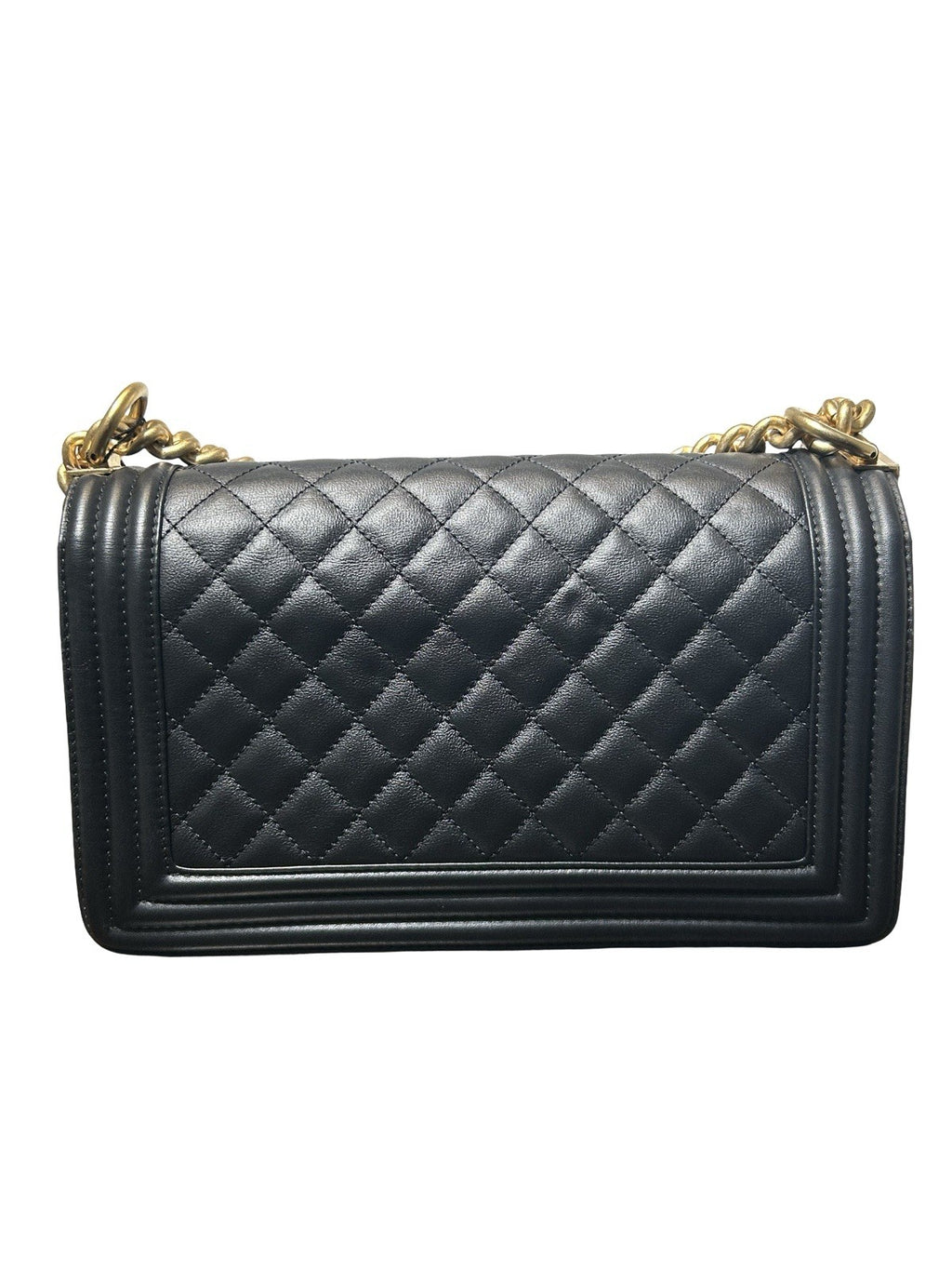 Chanel Lambskin Quilted Old Medium Boy Flap