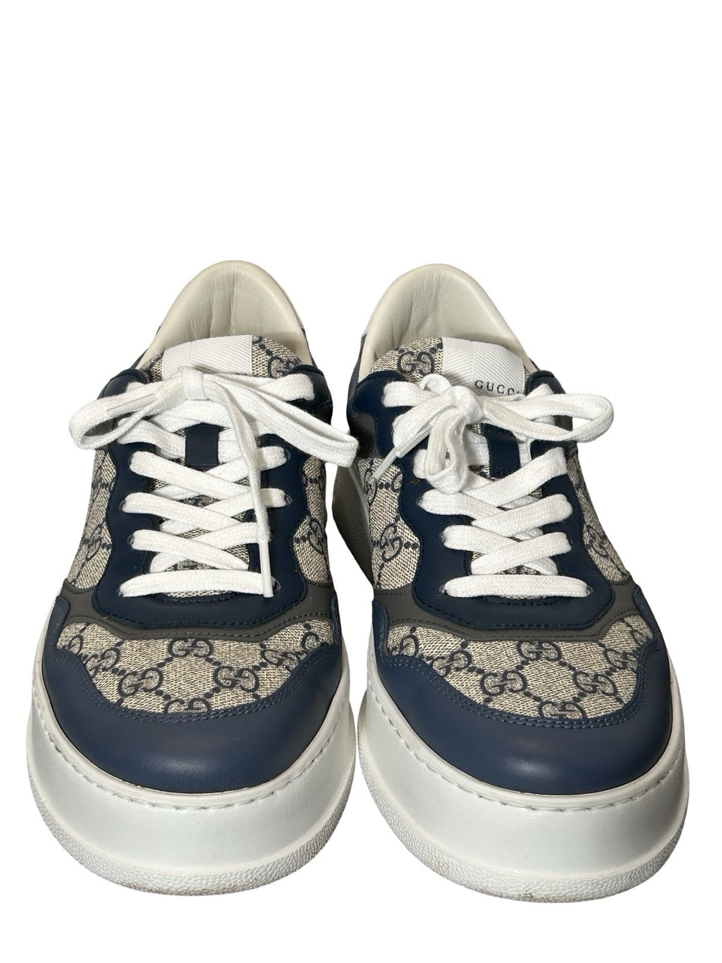 Gucci platform loafers - GG Supreme blue fashion sneakers