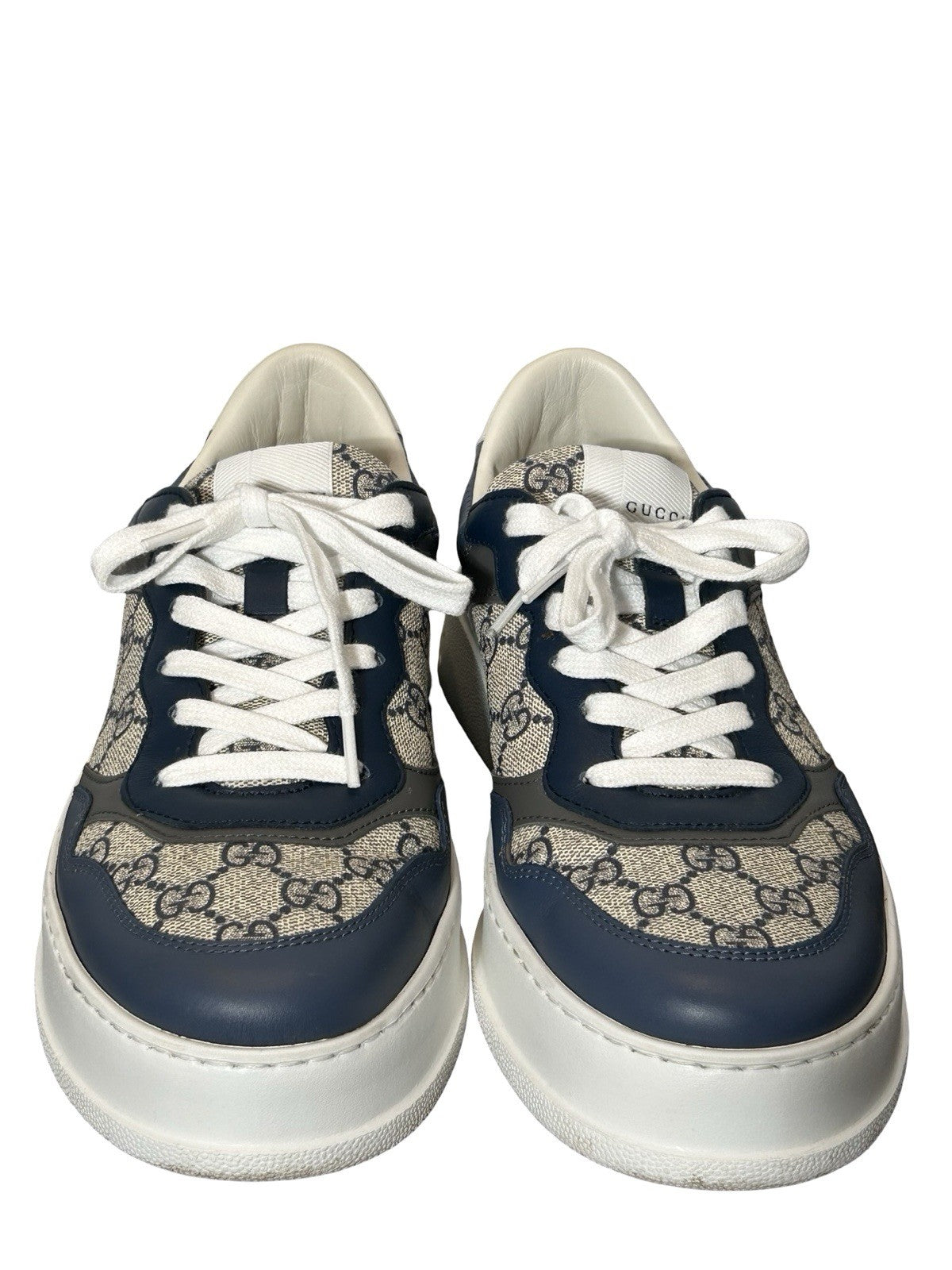 Gucci platform loafers - GG Supreme blue fashion sneakers