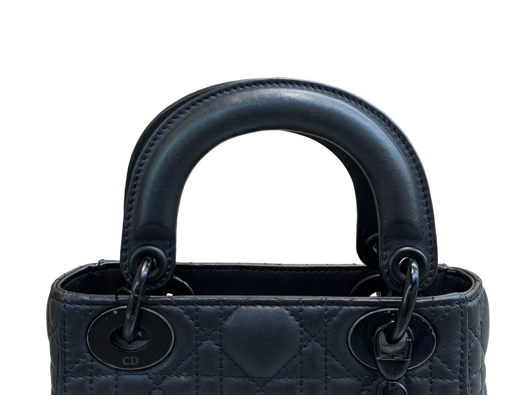 Christian Dior Ultra Matte Lady Dior Chain Mini Bag Cannage Quilt Calfskin