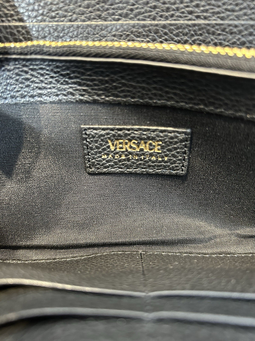 Versace Virtus Zip Around Wallet