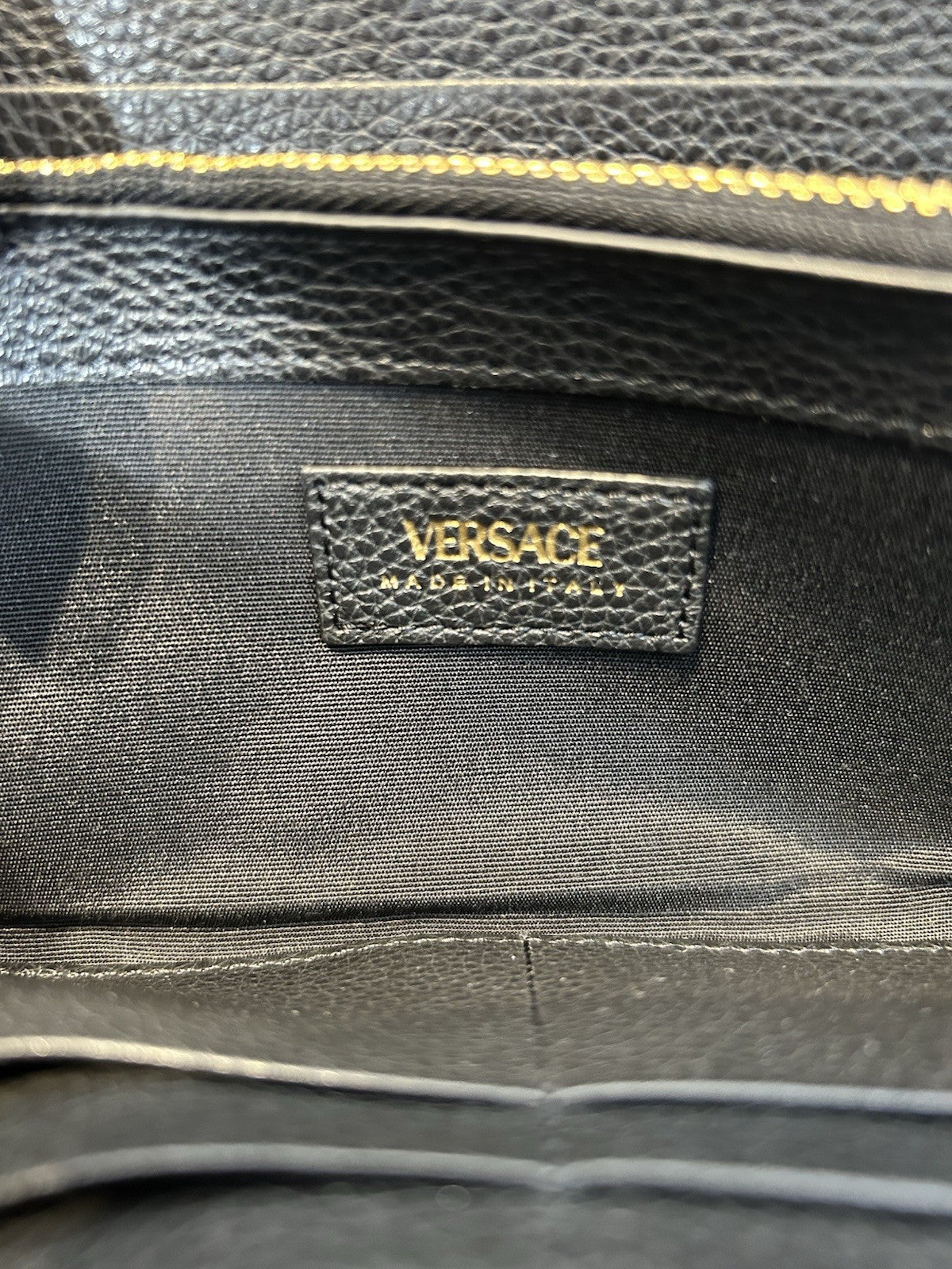 Versace Virtus Zip Around Wallet