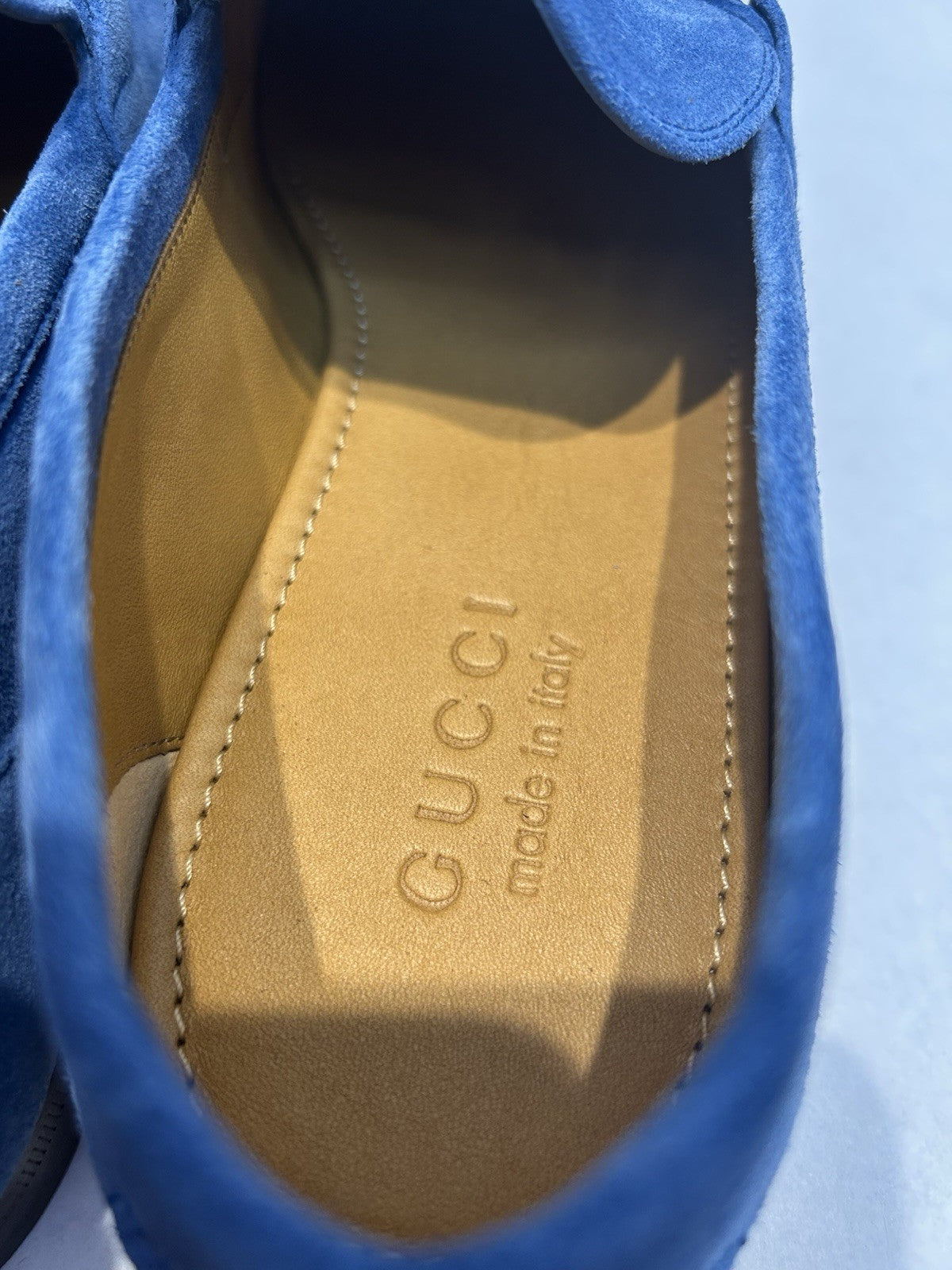 Gucci  Horsebit Accent Suede Loafers  Size-9