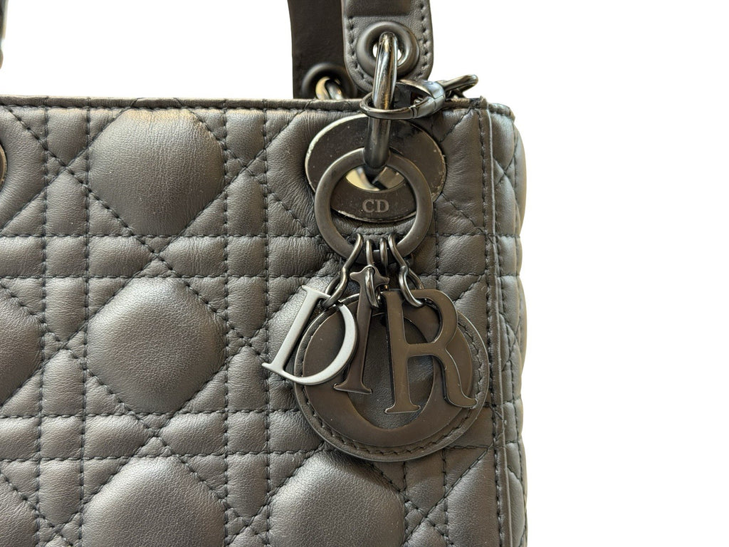 Christian Dior Ultra Matte Lady Dior Chain Mini Bag Cannage Quilt Calfskin