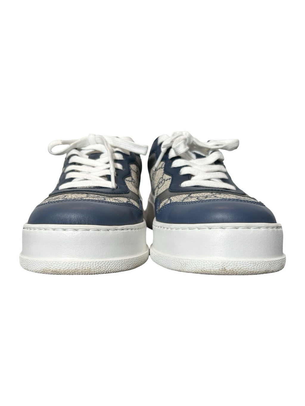 Gucci platform loafers - GG Supreme blue fashion sneakers