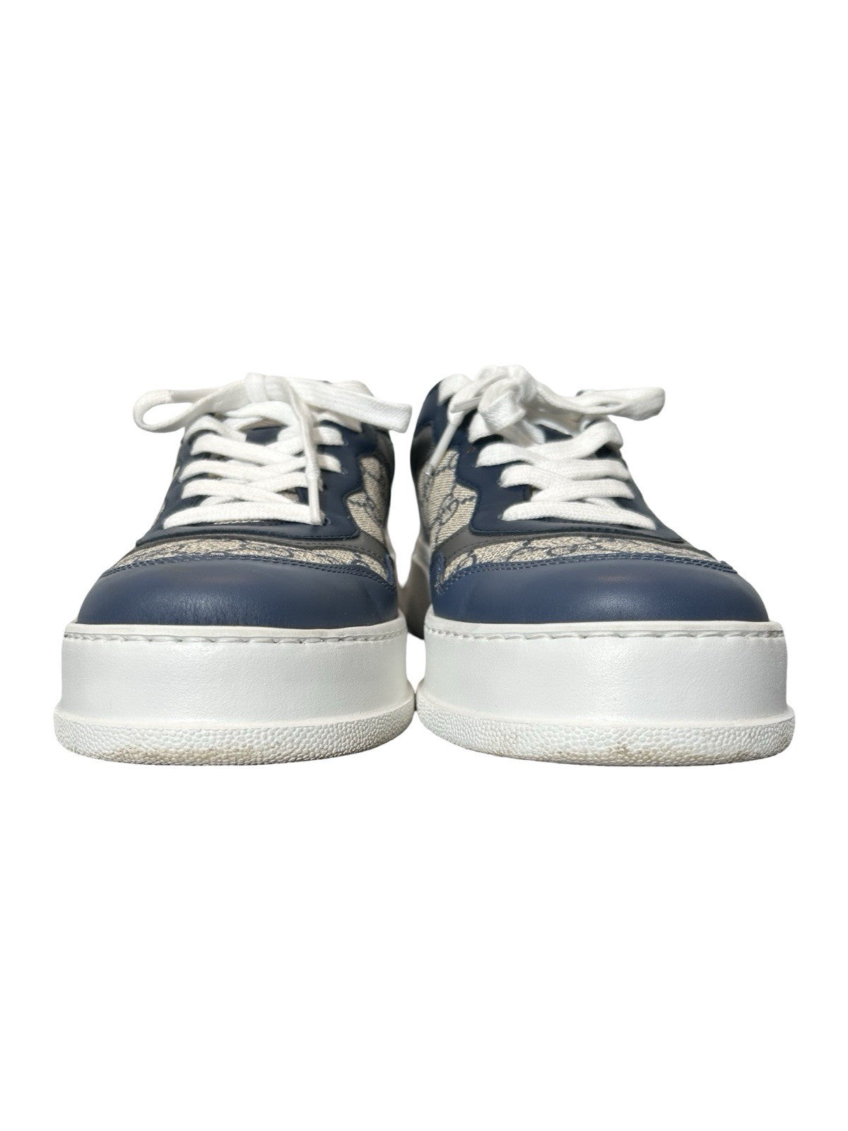 Gucci platform loafers - GG Supreme blue fashion sneakers