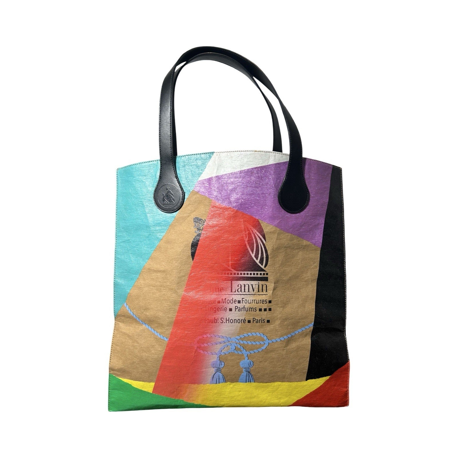 Lanvin Printed Kraft Paper Grocery Bag