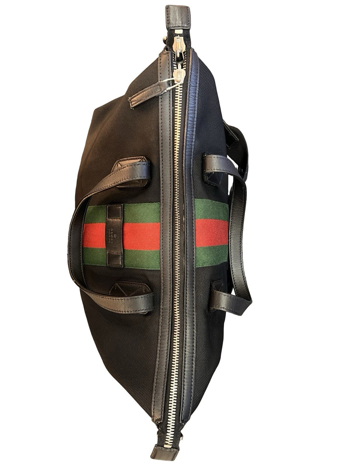 Gucci Techno Web Canvas Duffle Bag