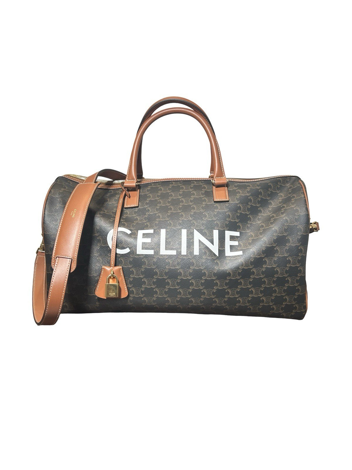 Celine Voyage Duffle Bag Triomphe Coated Canvas Large 