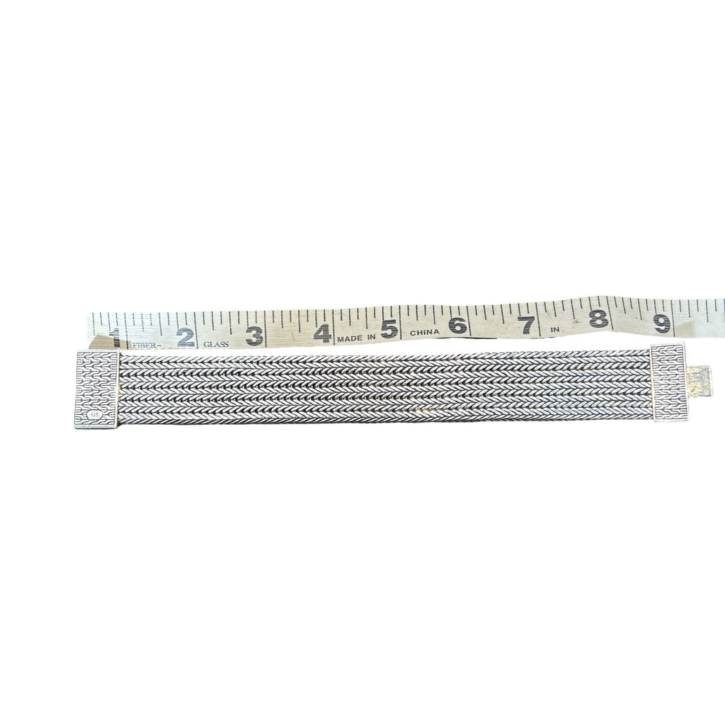 John Hardy Sterling Silver Rata Chain 26 mm Bracelet 