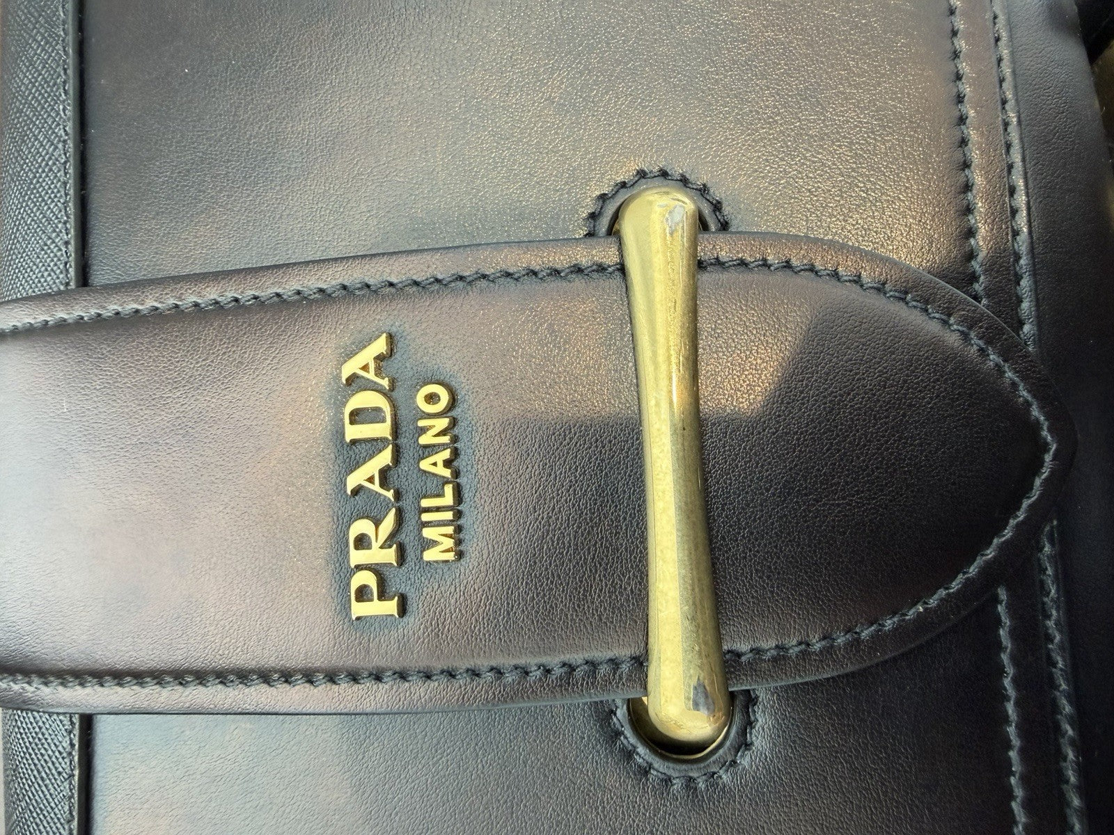 Prada City Calf Leather Crossbody Bag