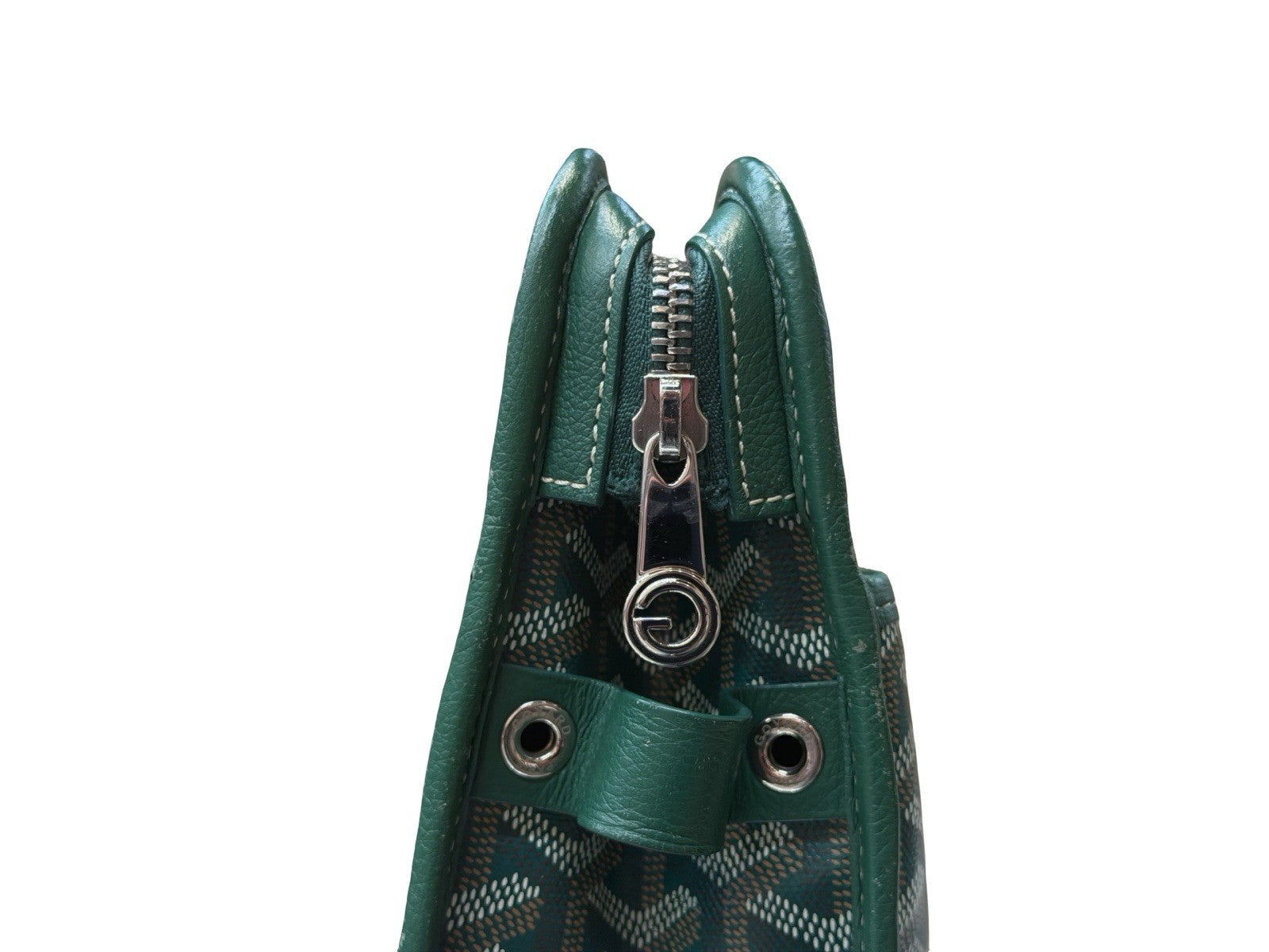 Goyard Goyardine Jouvence Toiletry Pouch Coated Canvas GM Green