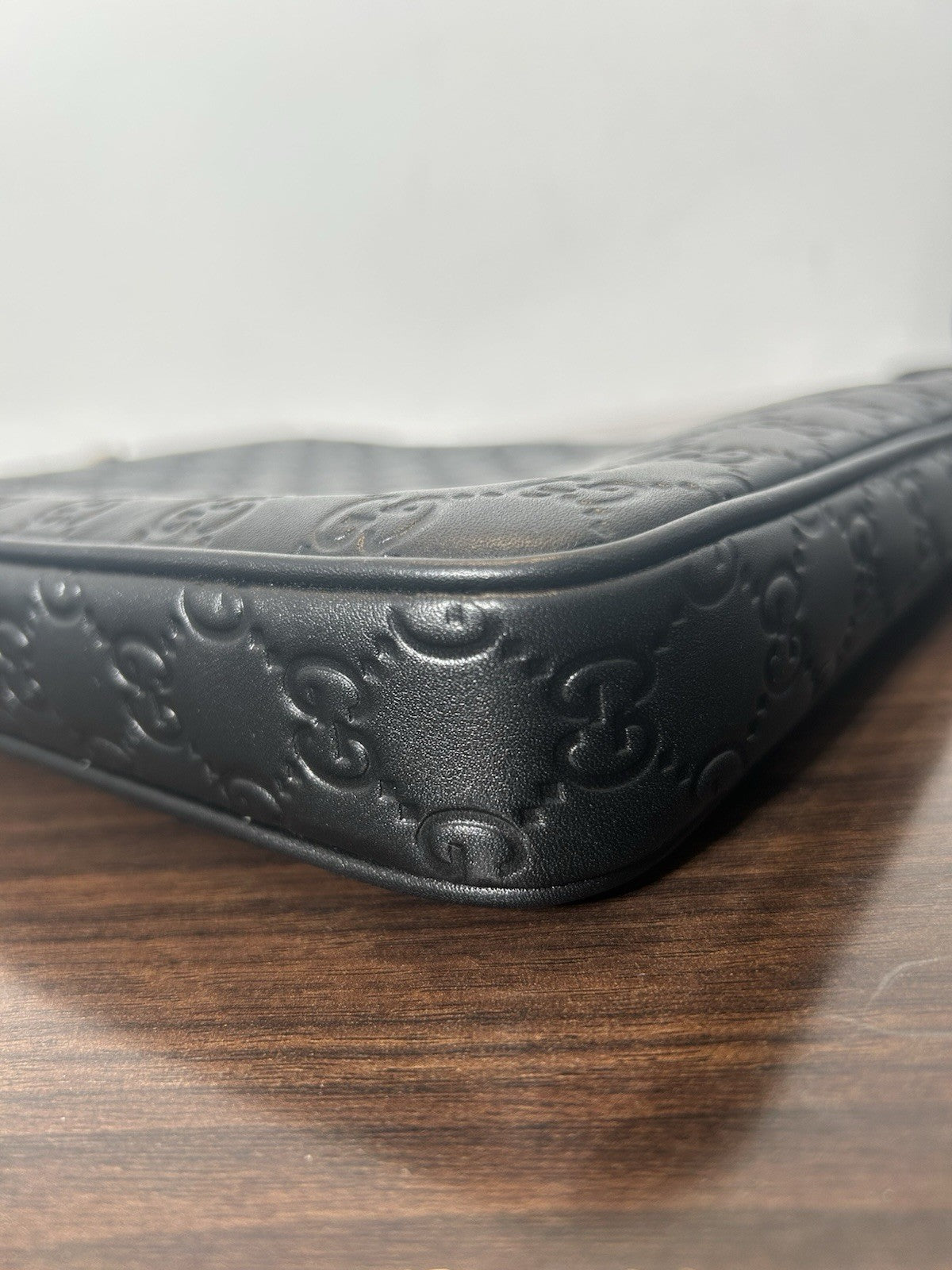 Gucci GG Emblem Medium Crossbody Bag Black