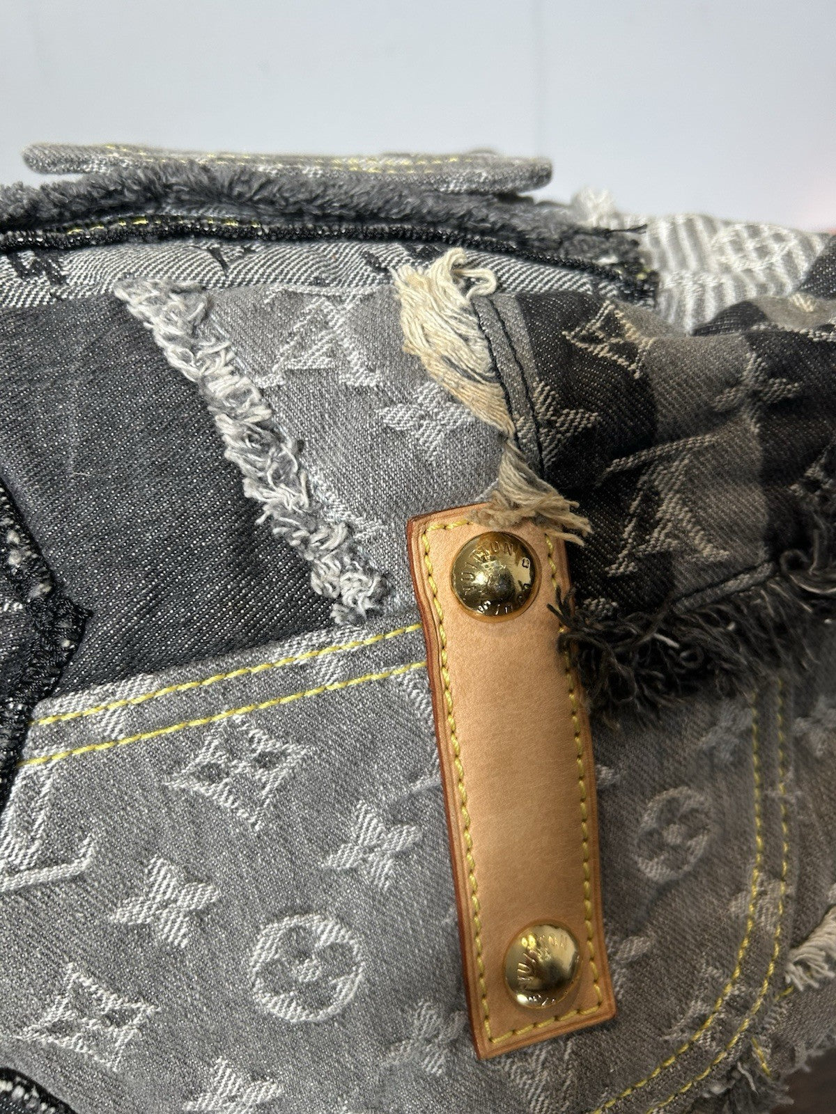 Louis Vuitton LV Monogram Patchwork Bowly Denim