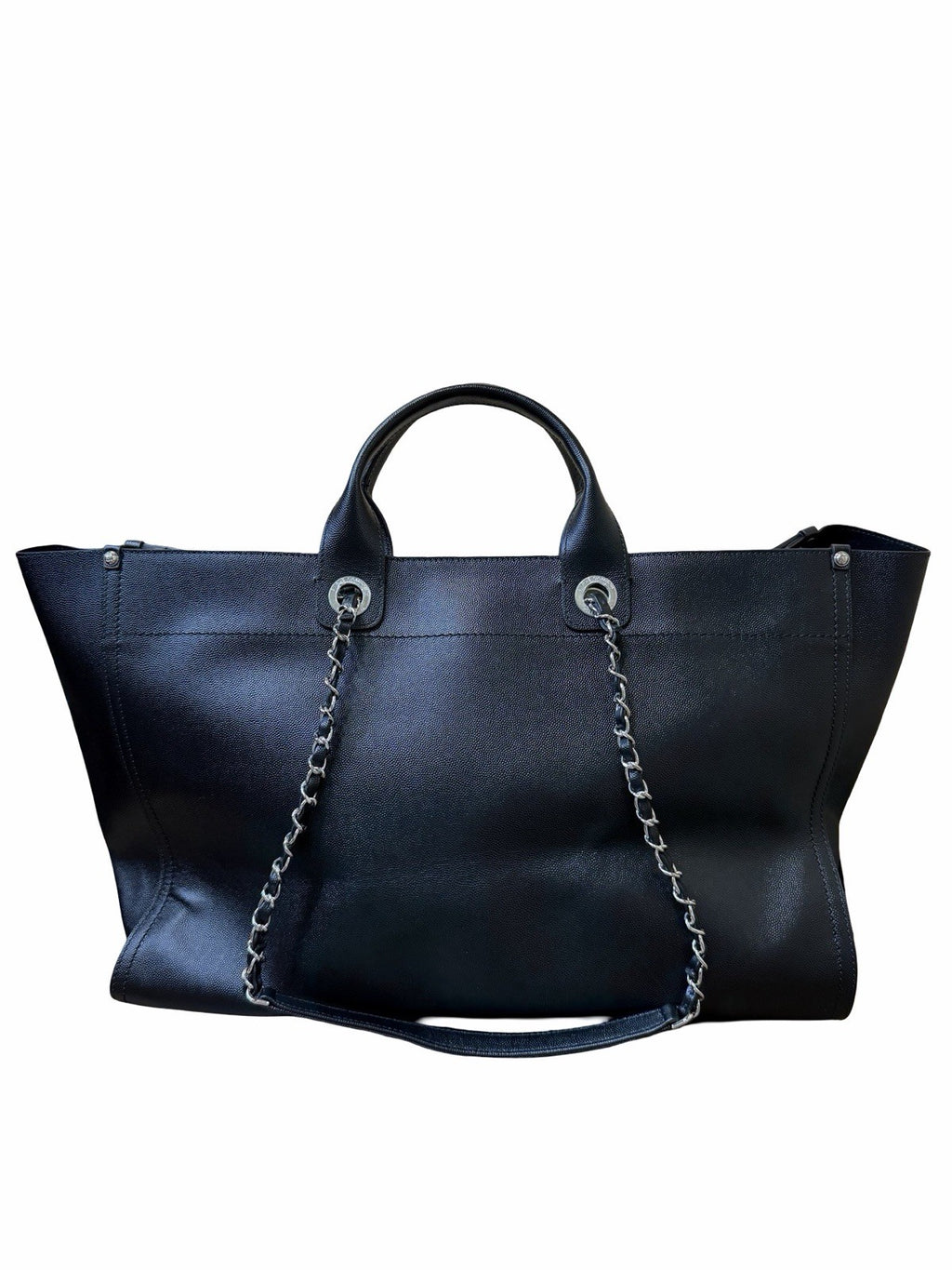 Chanel Deauville Large Black Shoulder Bag 