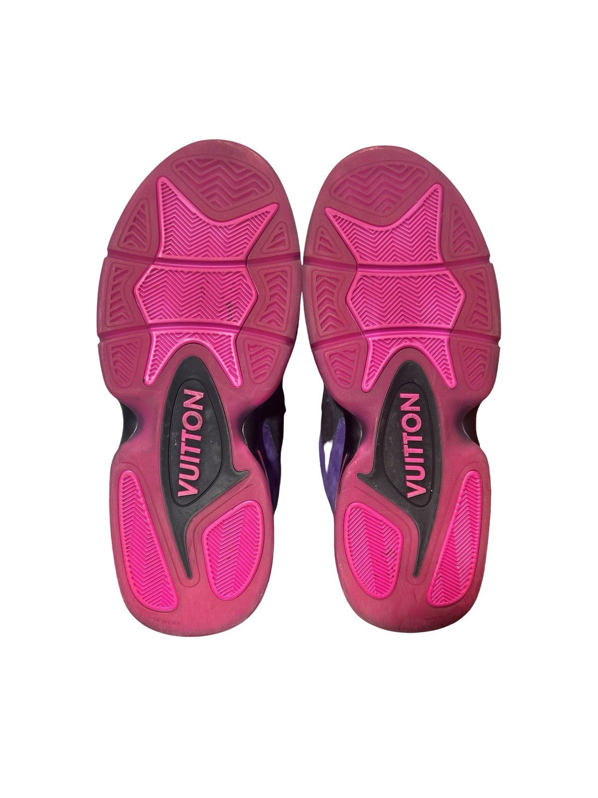 Louis Vuitton Suede Printed Sneakers 