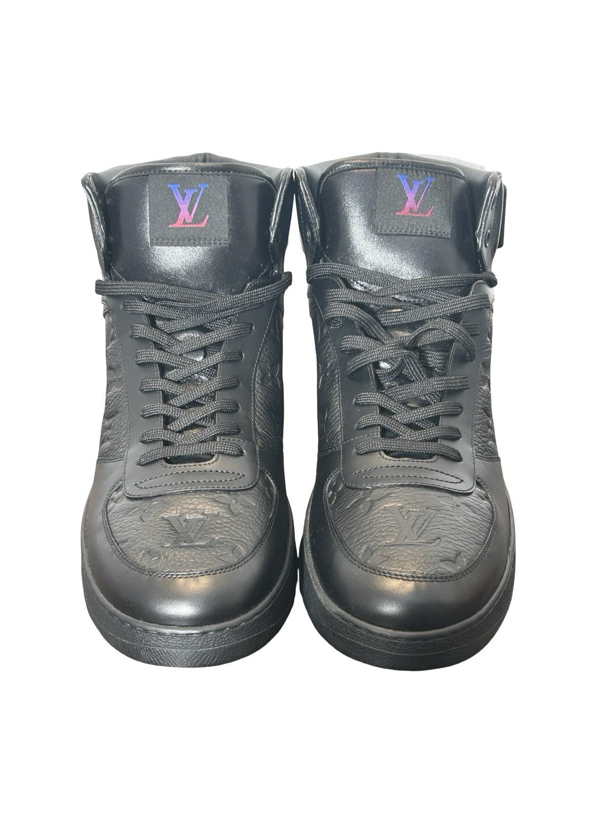 Louis Vuitton LV Rivoli High-Top Black Monogram LV Size 10
