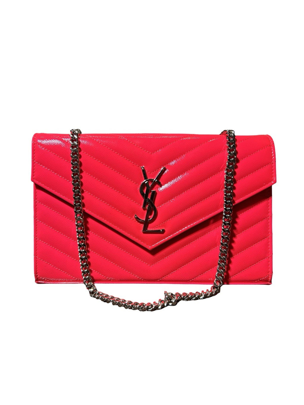 Saint Laurent (YSL) Monogram Envelope Wallet on Chain