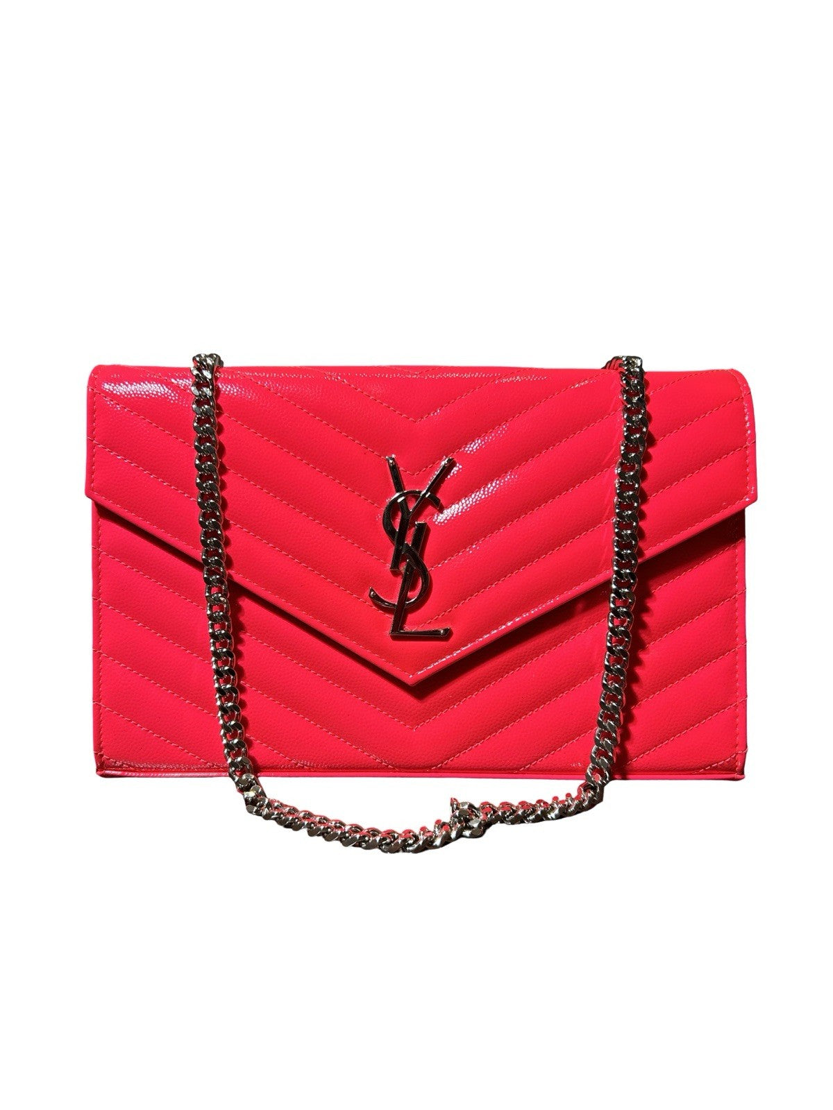 Saint Laurent (YSL) Monogram Envelope Wallet on Chain