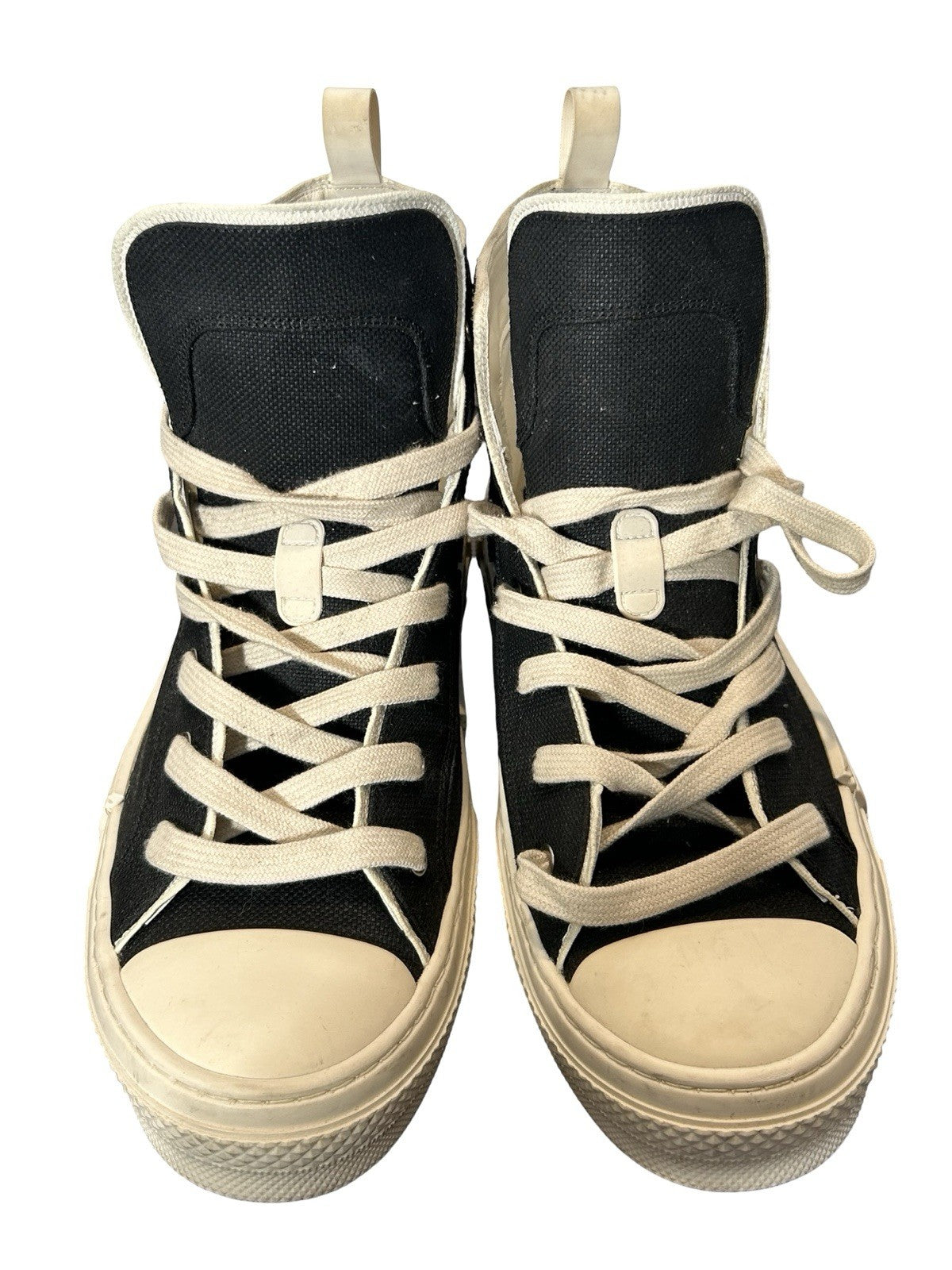 Christian Dior x Travis Scott B23 high-top sneakers black and beige canvas Sz 44
