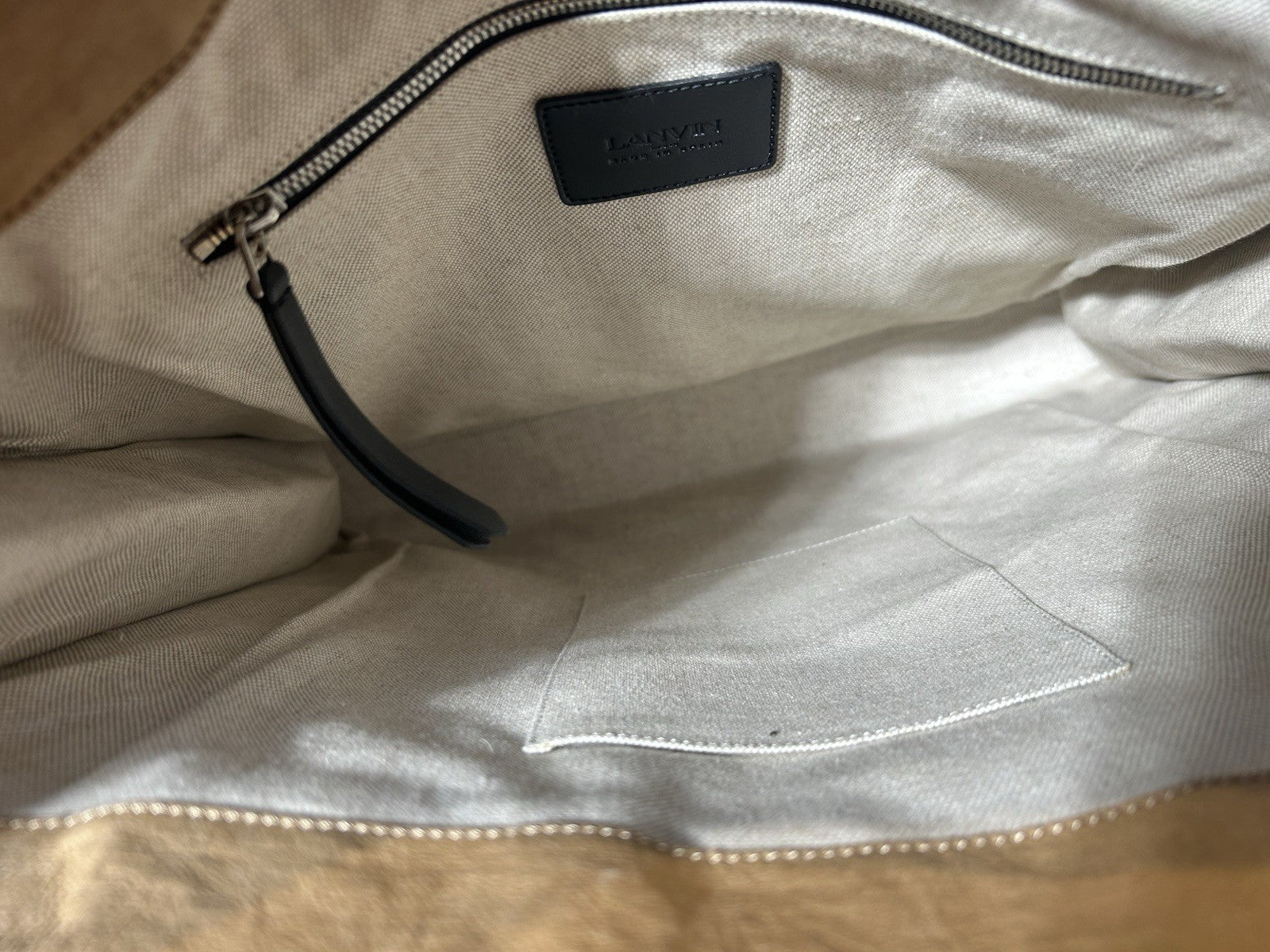 Lanvin Printed Kraft Paper Grocery Bag