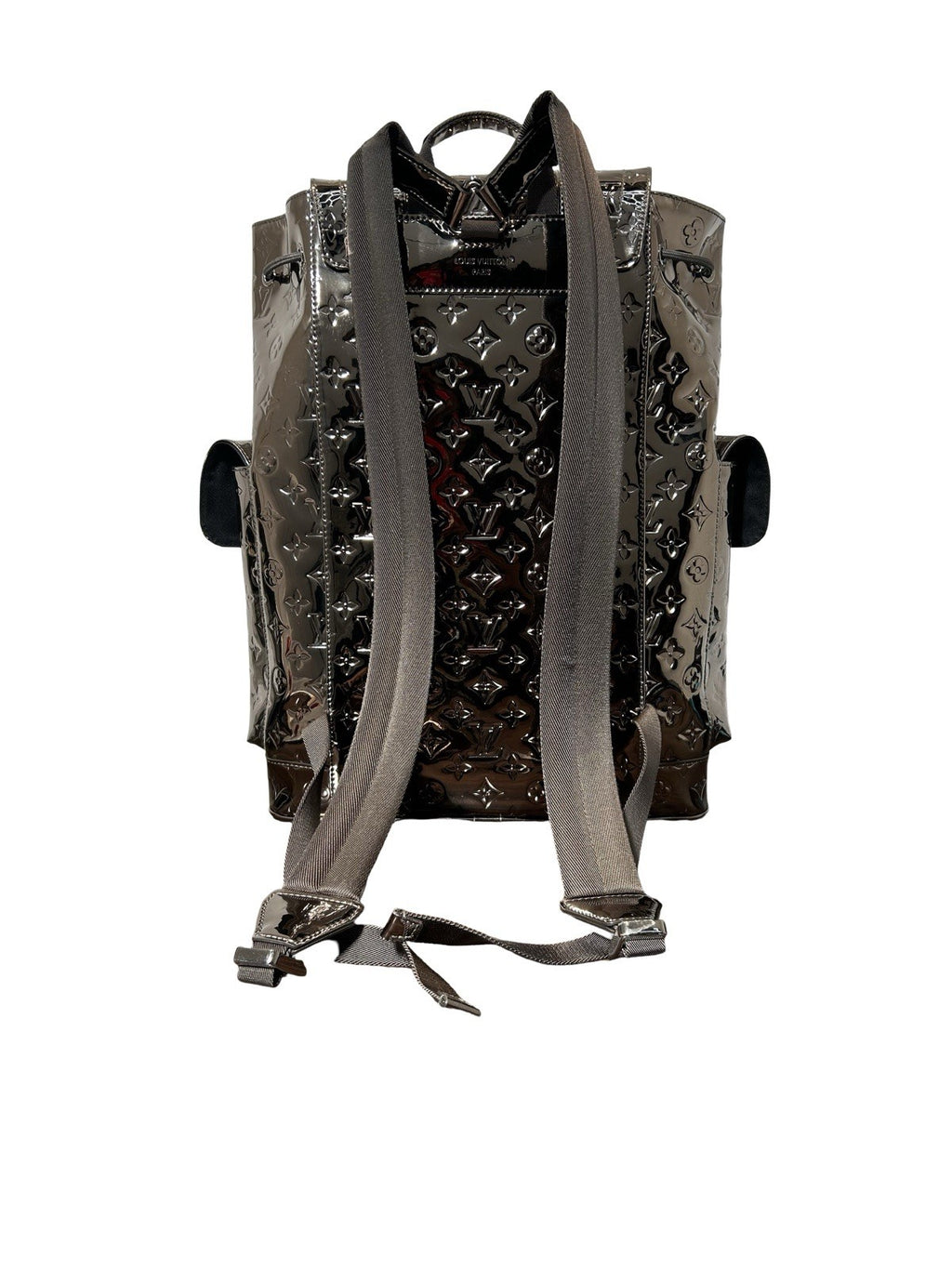 LOUIS VUITTON Monogram Mirror Christopher PM Backpack Chrome