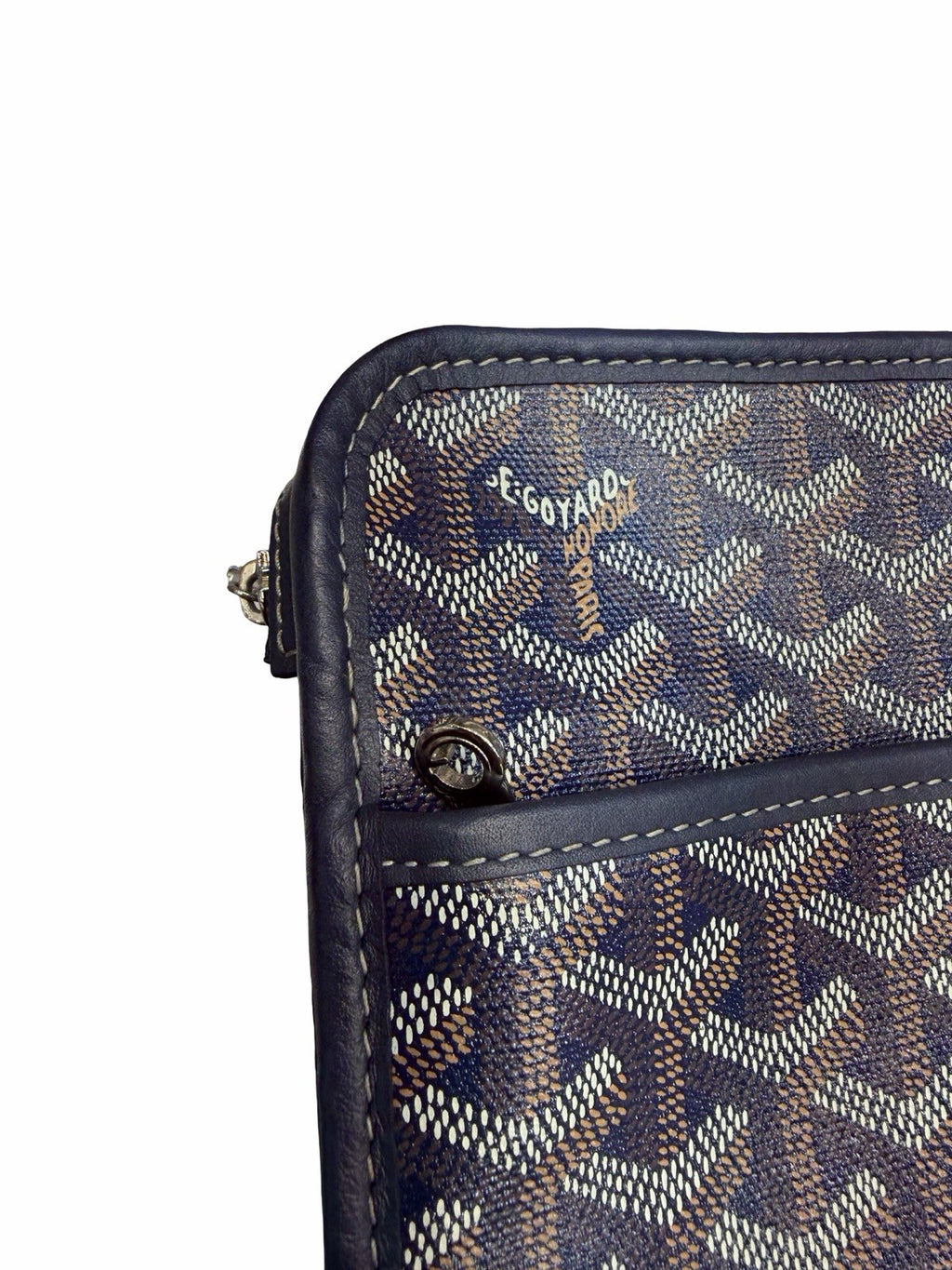 Goyard Goyardine Jouvance Blue Toiletry Pouch 
