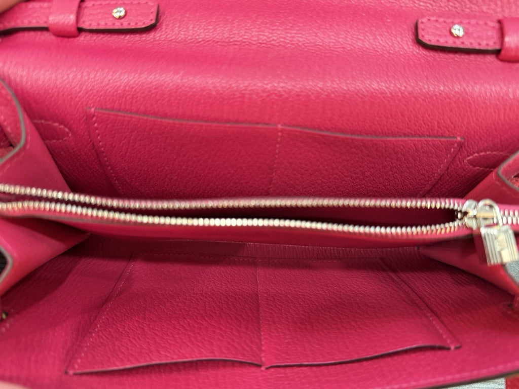 Hermès Kelly To Go Chevre Mysore Shoulder Bag Rose Mexico