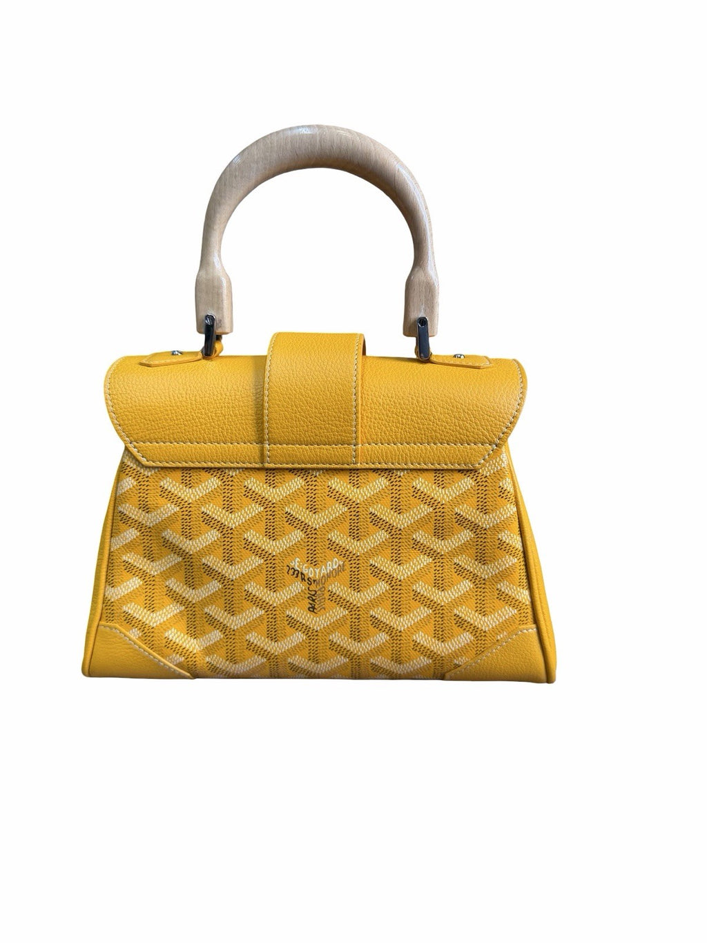 Goyard Goyardine Saigon Yellow Mini Top Handle Bag