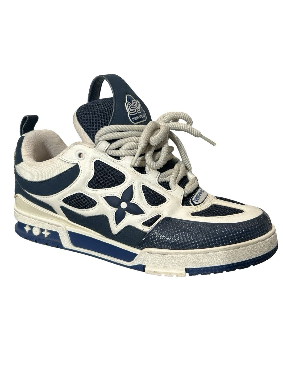 Louis Vuitton LV Skate Sneakers In A Navy And  White Colorway Size 10LV / 11 us