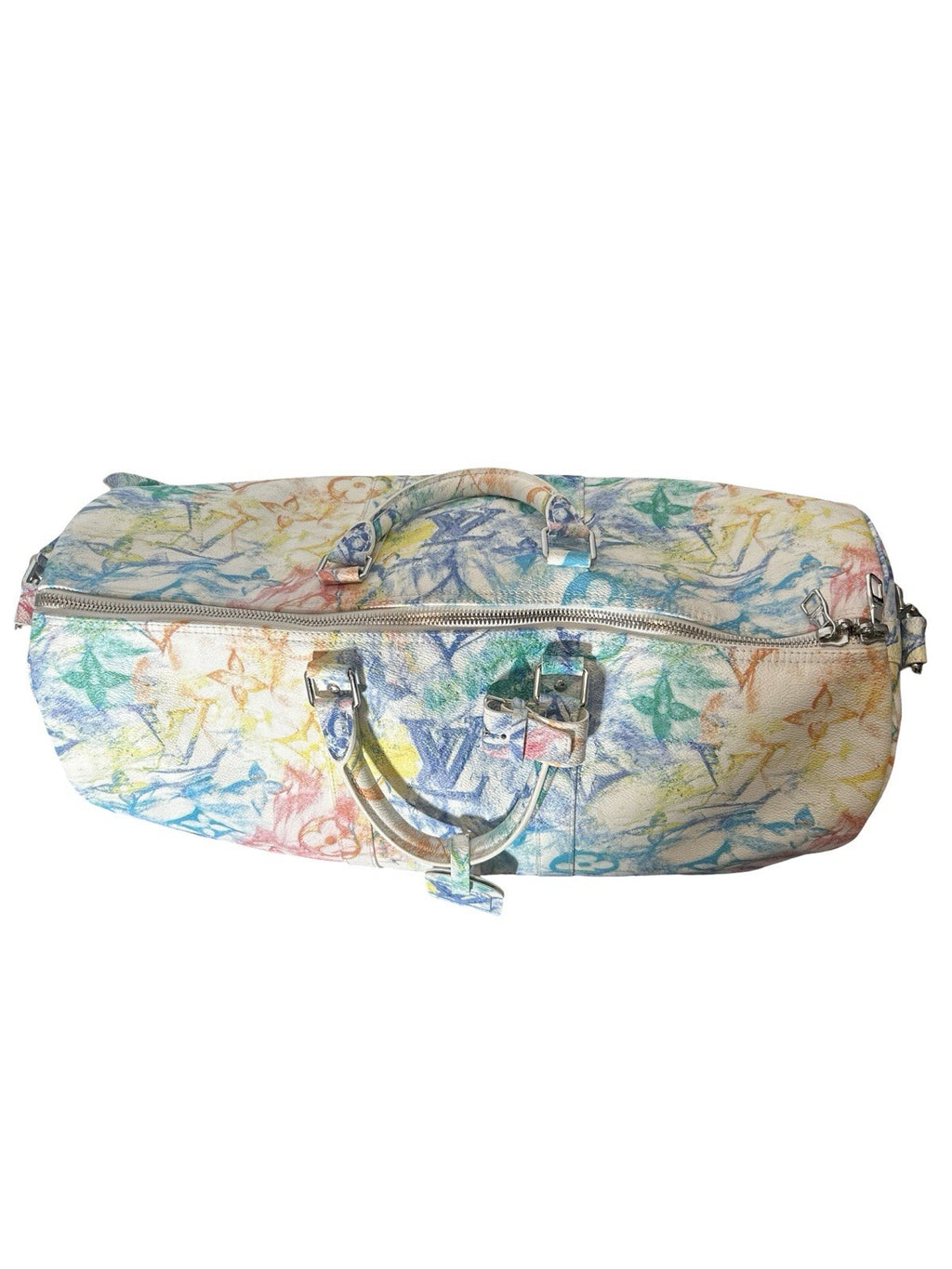 Keepall Bandouliere Bag Limited Edition Monogram Pastel Multicolor 50