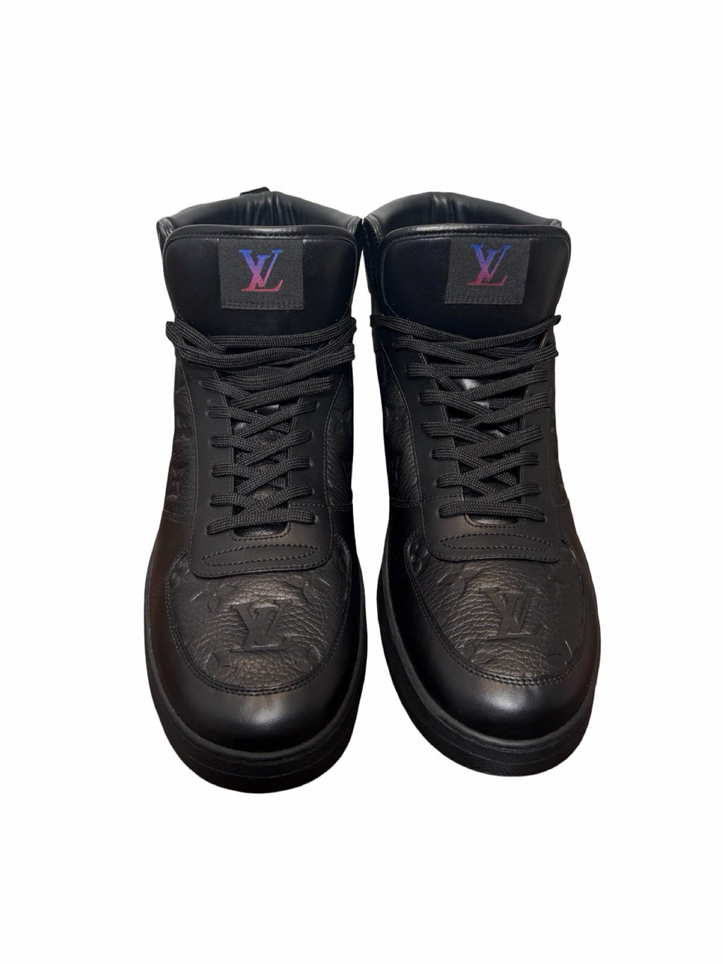 Louis Vuitton Rivoli High-Top Sneakers Multicolor  Monogram  LV Size 10/US 11