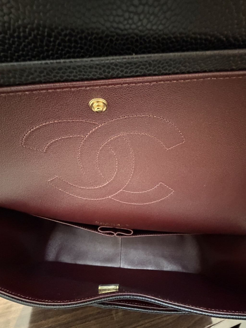 Chanel Classic Maxi Double Flap  Black Shoulder Bag