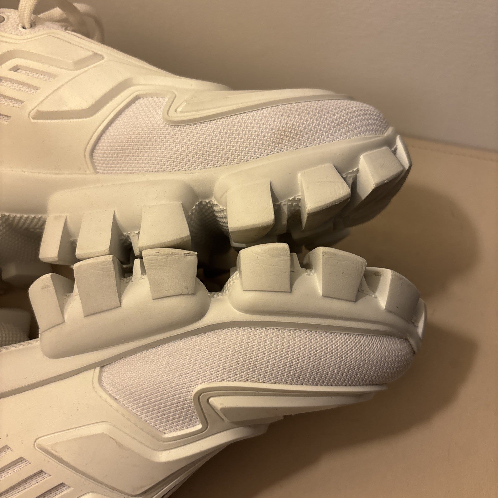 prada Cloudbust Thunder Knit Fabric Sneakers Retail $1200
