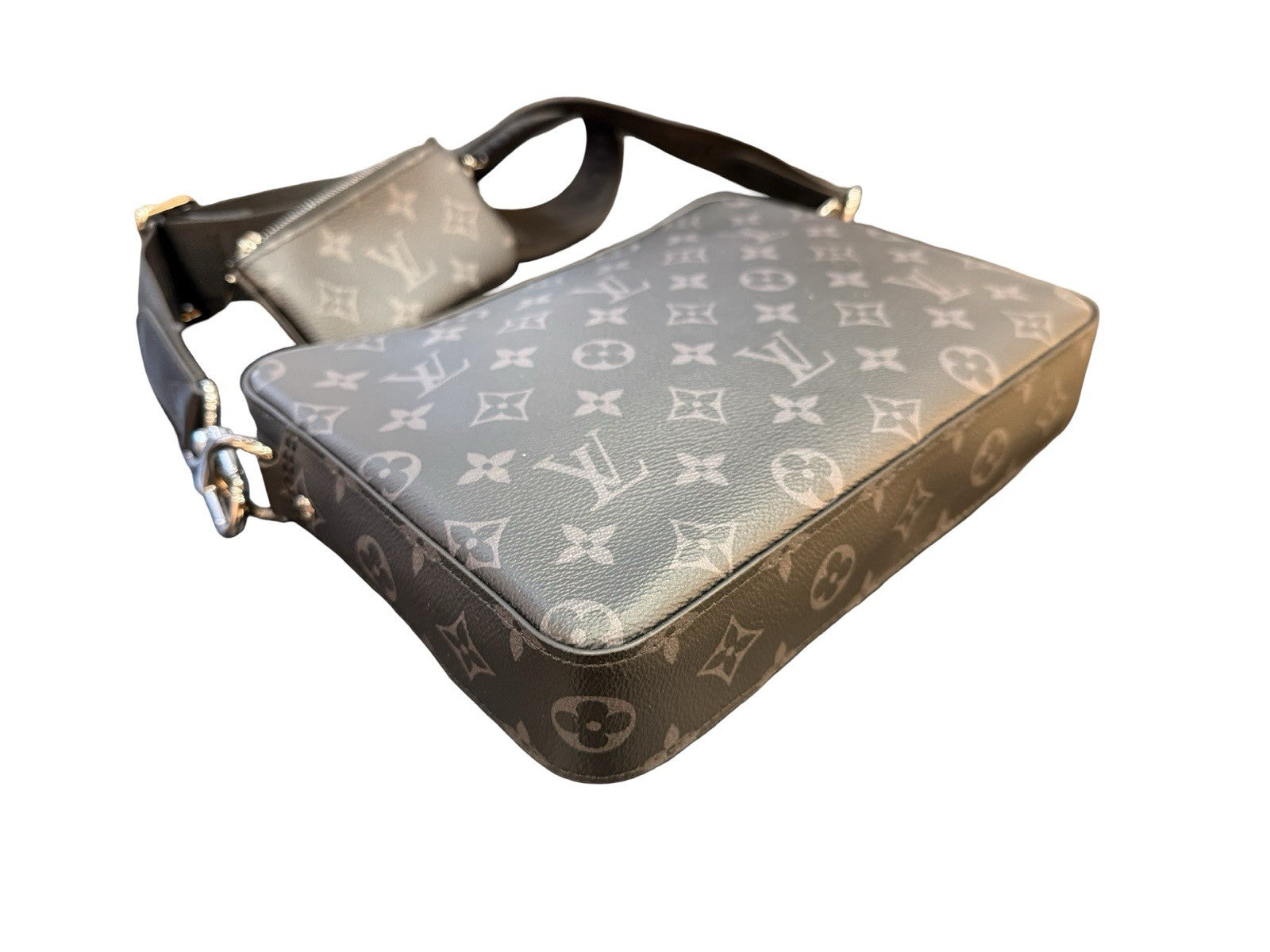 Louis Vuitton Trio Messenger Bag Reverse Monogram Eclipse Canvas