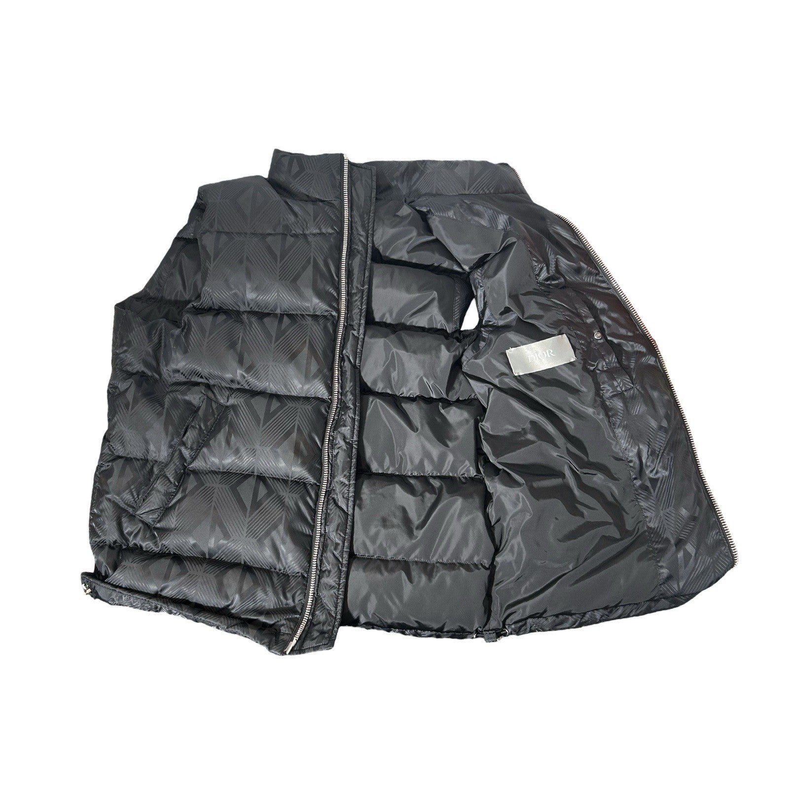 Dior Oblique Puffer Vest Homme Blue