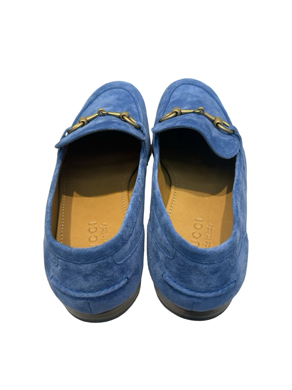 Gucci  Horsebit Accent Suede Loafers  Size-9