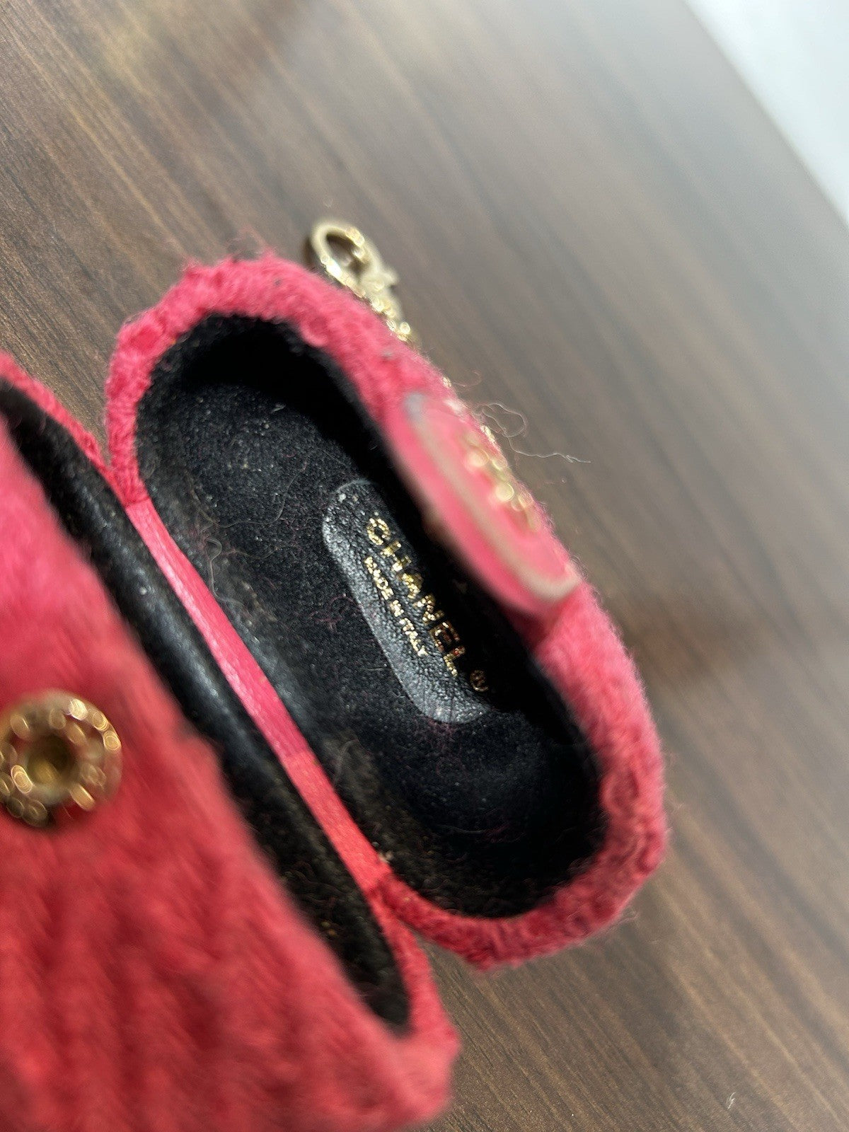 Vintage Chanel Tweed AirPods Pro Case