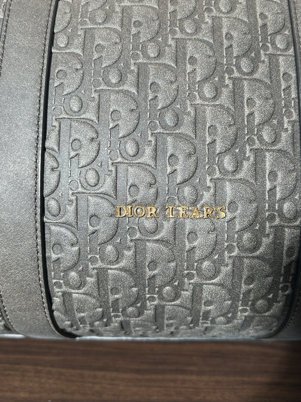 Dior X Denim Tears Lingot 50 Duffle Bag in Grey Monogrammed Canvas