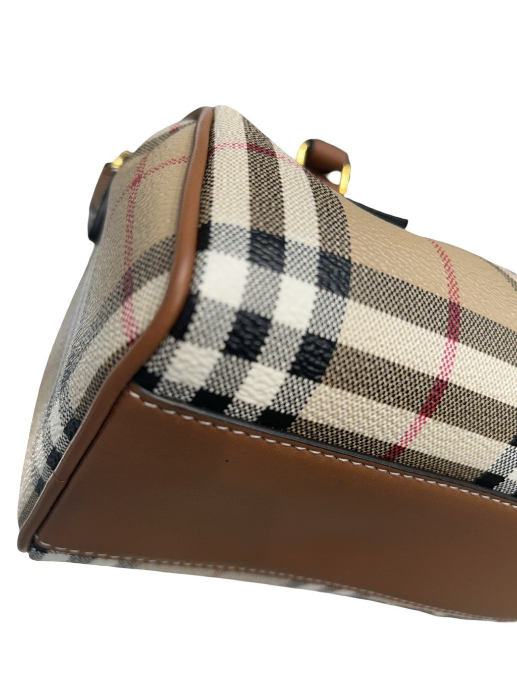Burberry Mini Check Bowling Bag
