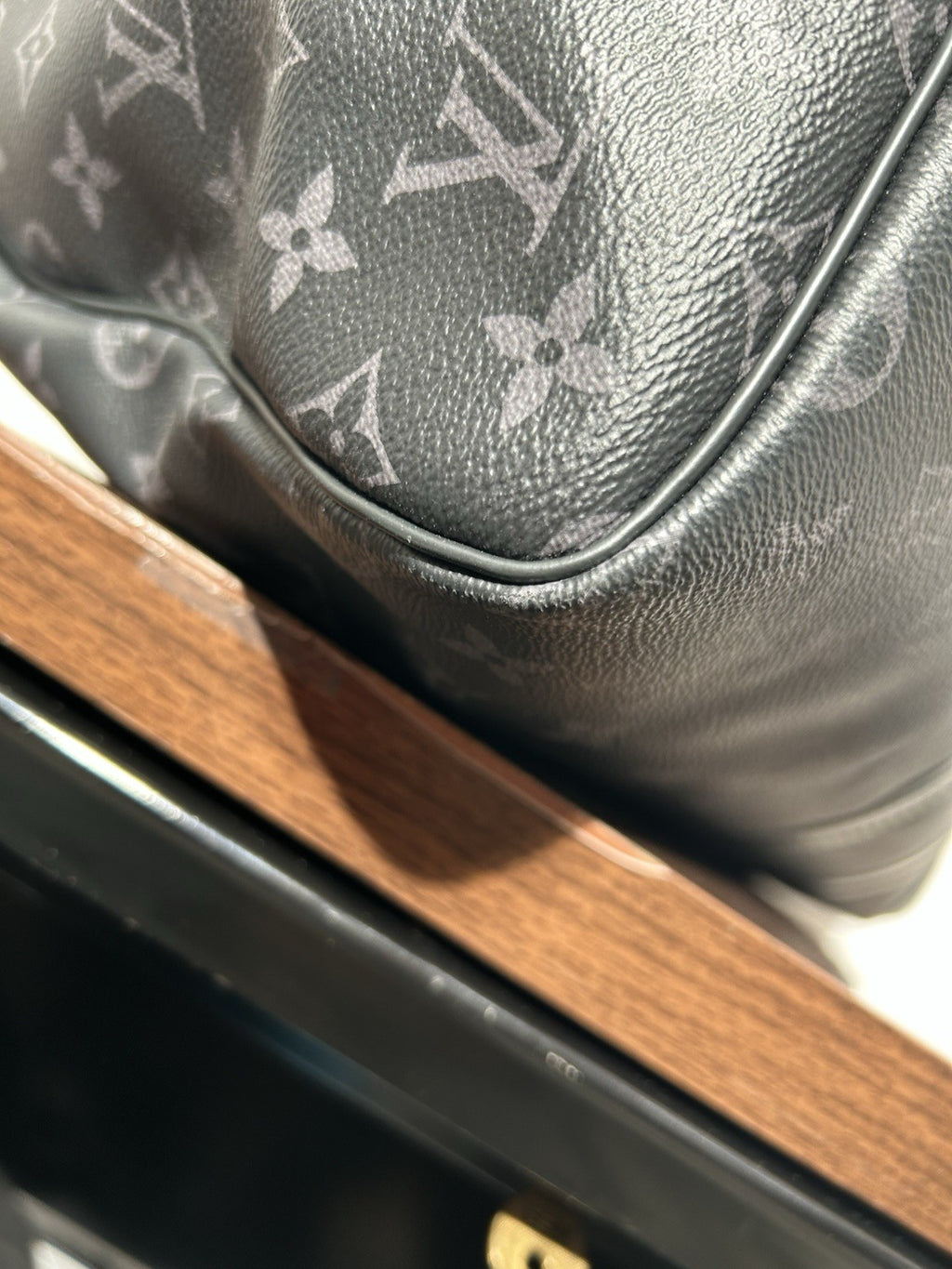 Louis Vuitton Keepall 55 Bandouliere In Monogram Eclipse Leather
