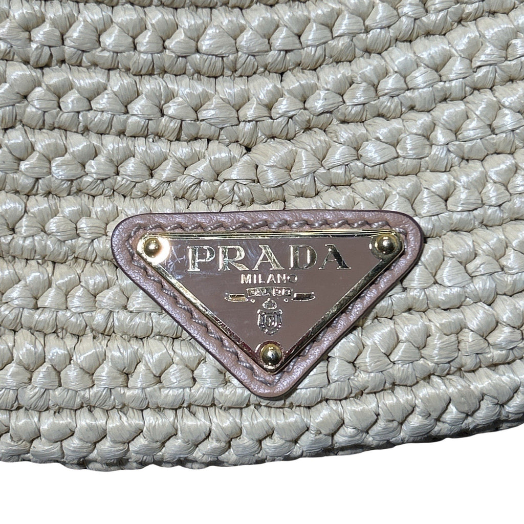 Prada Arqué crochet shoulder bag
